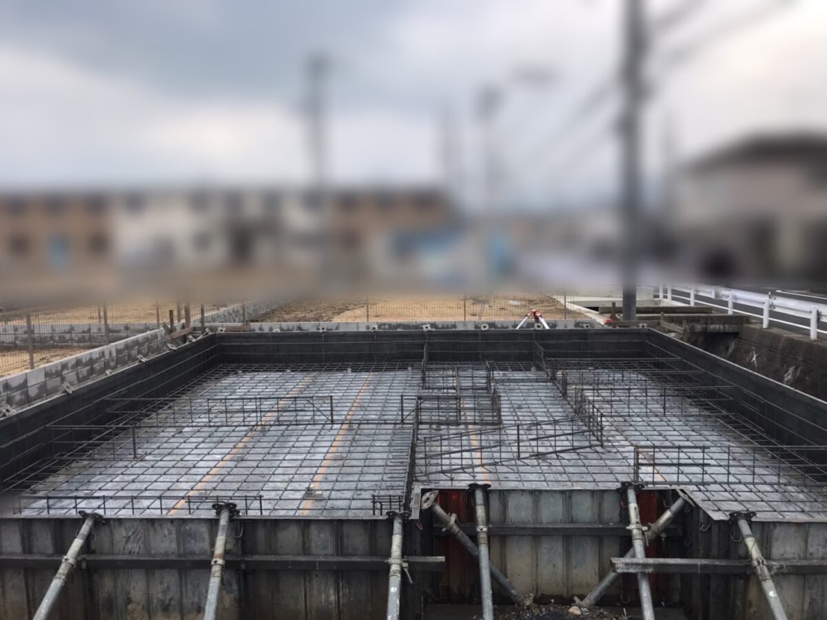 鉄筋工事　大津市3月2日
