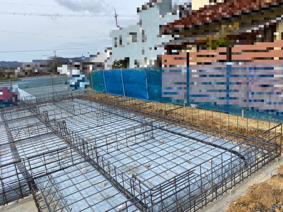鉄筋工事　甲賀市3月21日